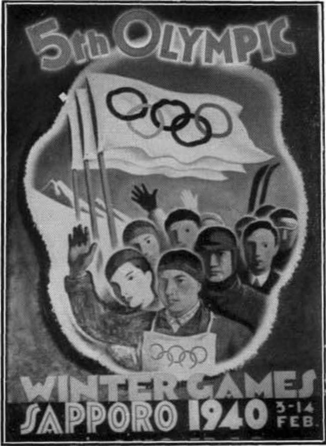 POSTER STAMPS AND LABELS OF THE OLYMPIC GAMES - 1940 Winter 1